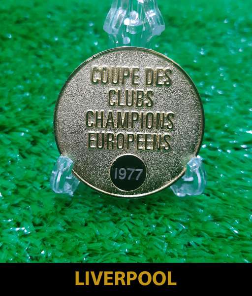 1977 Liverpool European Cup gold medal final huy chương 1976