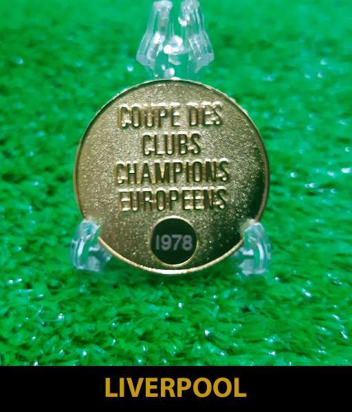 1978 Liverpool European Cup gold medal final huy chương 1977