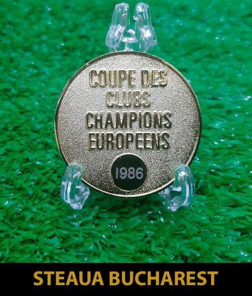 1986 Steaua Bucuresti European Cup gold medal final huy chương 1985