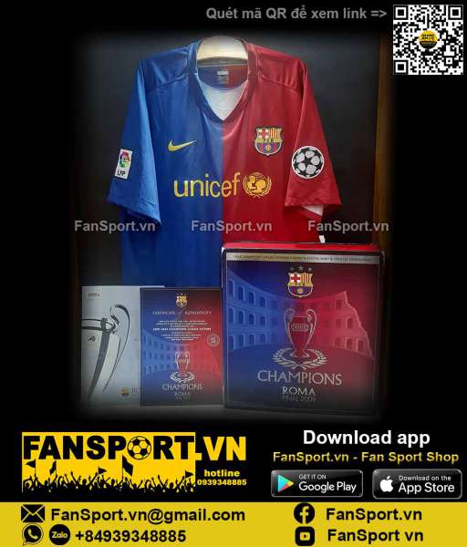Box shirt Barcelona Champion League Winner 2009 jersey 286784 1508