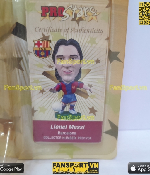 Tượng Messi 19 Barcelona 2007-2008 home corinthian PRO1704 Classic