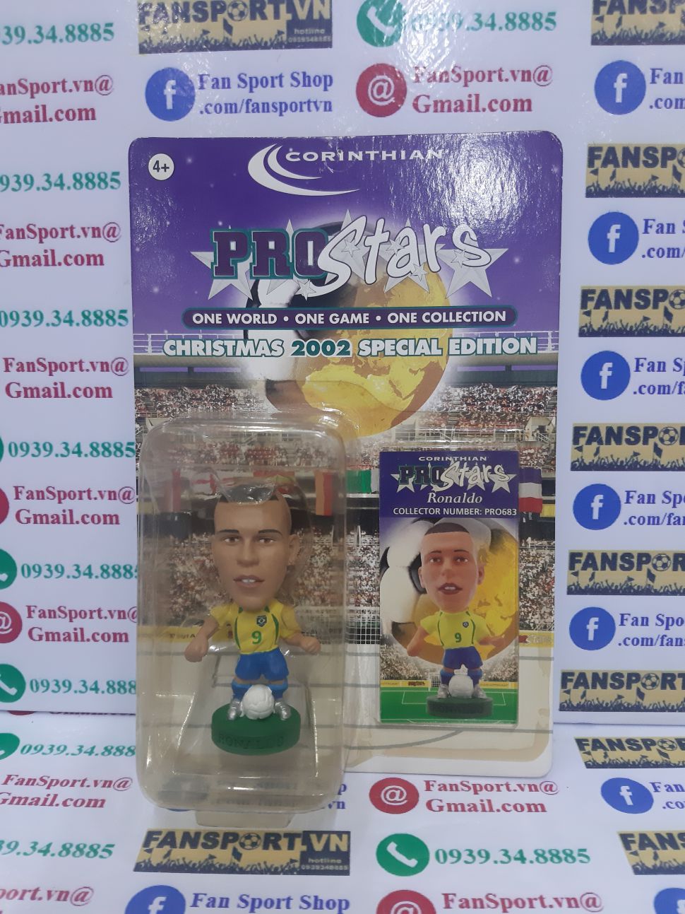 Tượng Ronaldo 9 Brazil 2002-2004 corinthian figure blister PRO683