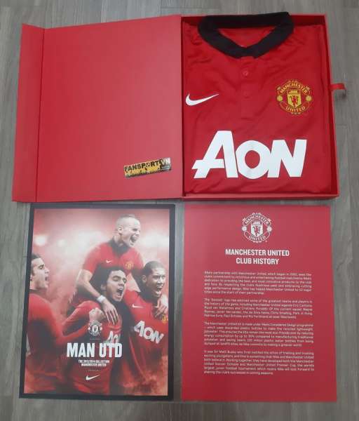 Box áo Manchester United 2013 tour Asia home shirt jersey 2014 limited