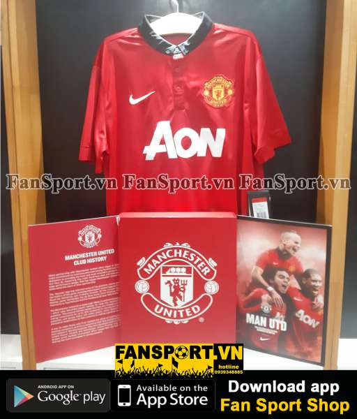 Box áo Manchester United 2013 tour Asia home shirt jersey 2014 limited