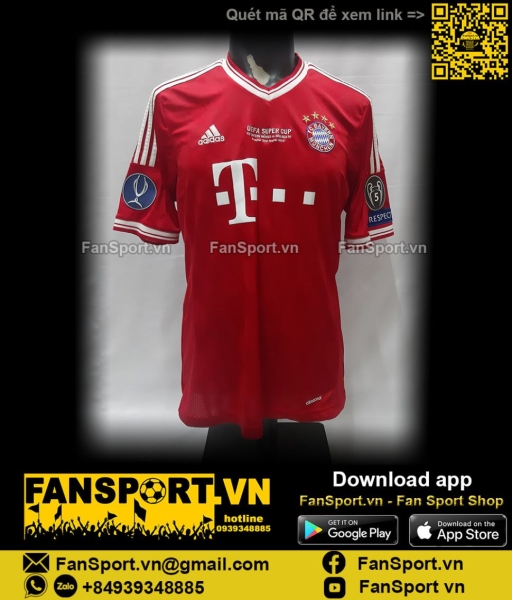 Áo đấu Bayern Munich UEFA Super Cup 2013 home shirt jersey 2014 Z25029