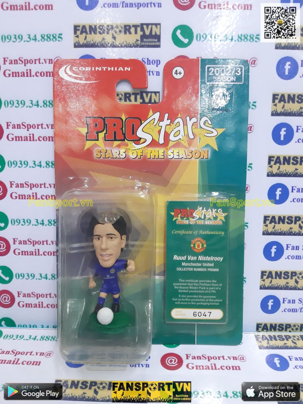 Tượng Nistelrooy Manchester United 2002 2003 third corinthian PRO800