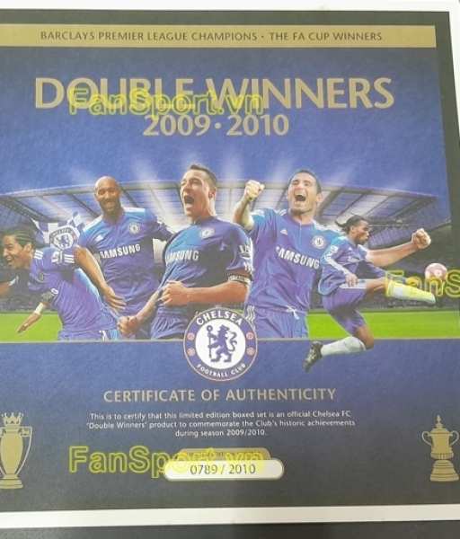 Box Chelsea Double Winner 2009-2010 Premier League FA Cup shirt E84291