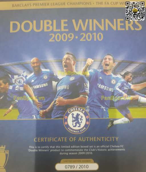 Box Chelsea Double Winner 2009-2010 Premier League FA Cup shirt E84291