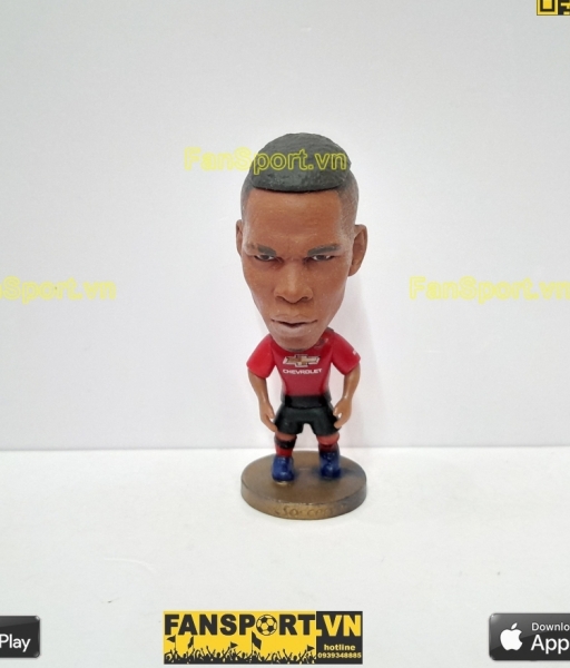 Tuợng Paul Pogba 6 Manchester United 2018-2019 home red soccerwe