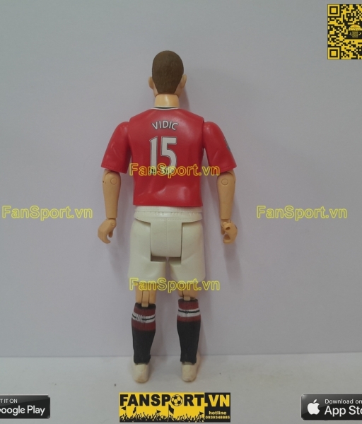 Tượng Vidic 15 Manchester United 2011 2012 home Match Stars figure