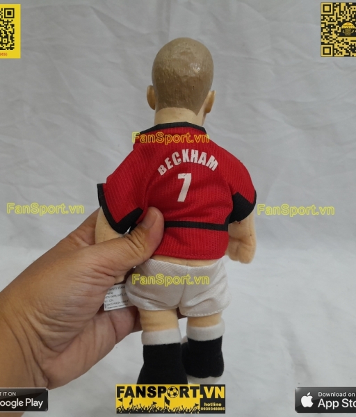Thú bông Beckham 7 Manchester United 2002-2003-2004 home red