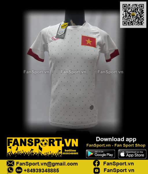 Áo Việt Nam 2015 away trắng shirt jersey Vietnam Grand Sport 038-232