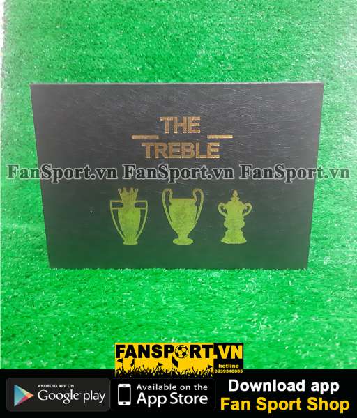 Box medal Manchester United Treble 1999 Premier League Champion FA cup