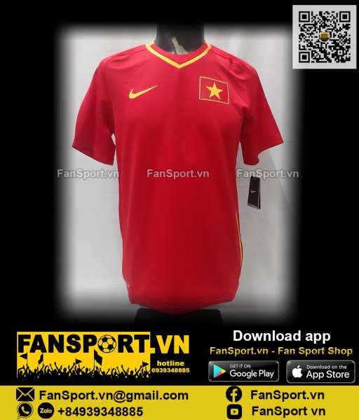Áo đấu Việt Nam 2009 home đỏ red shirt jersey Vietnam Nike 384725 BNWT