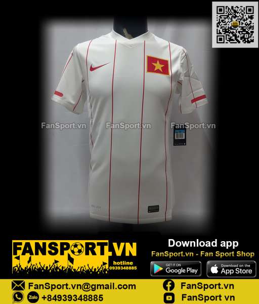 Áo đấu Việt Nam 2010-2011 away shirt jersey Vietnam Nike 379622 player