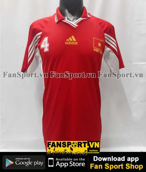 Áo đấu Việt Nam Adidas 4 home đỏ shirt jersey Vietnam