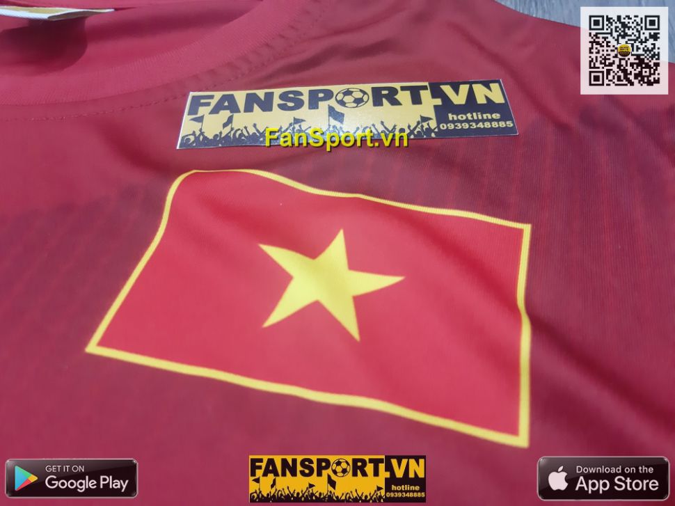 Áo Việt Nam 2016 home đỏ Grand Sport fan Vietnam shirt jersey 038-890