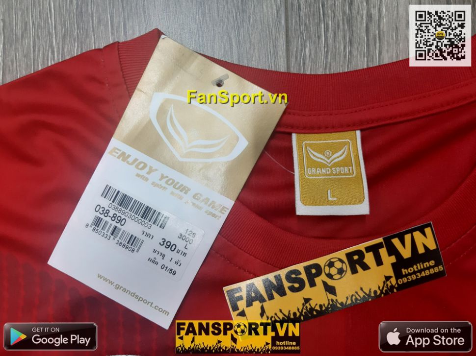 Áo Việt Nam 2016 home đỏ Grand Sport fan Vietnam shirt jersey 038-890