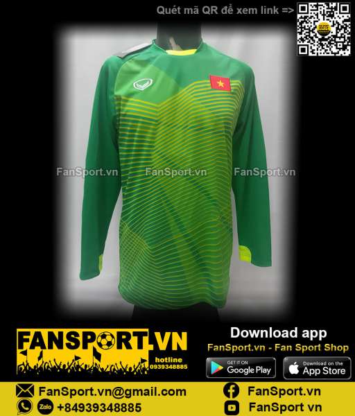Áo thủ môn Việt Nam 2018 home Grand Sport shirt goalkeeper GK Vietnam
