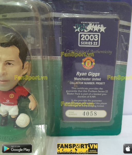 Tượng Giggs 11 Manchester United 2002 2003 2004 home corinthian PRO877