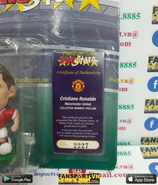 Tượng Ronaldo 7 Manchester United 2006 2007 home corinthian PRO1490