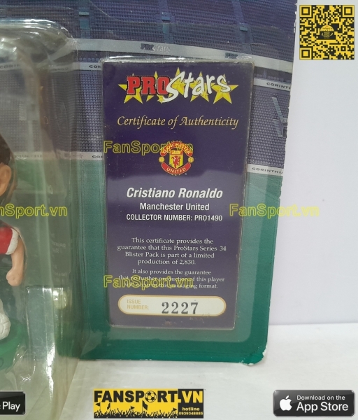 Tượng Ronaldo 7 Manchester United 2006 2007 home corinthian PRO1490