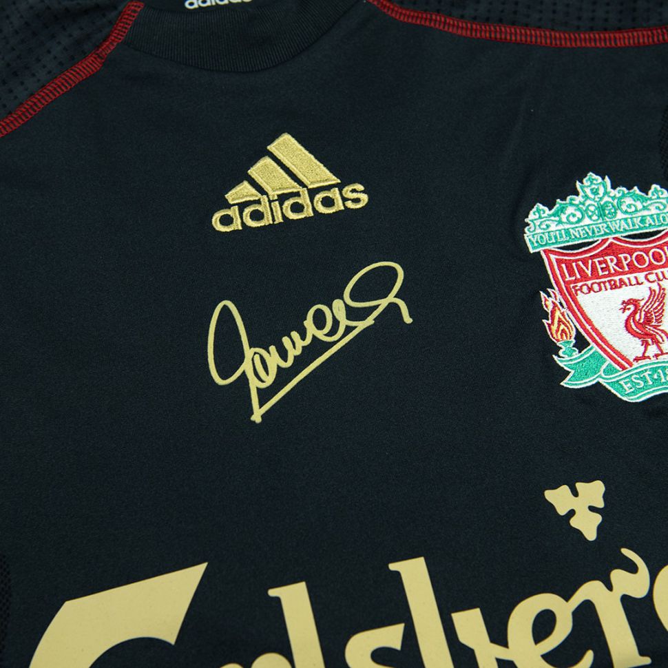 Box Torres Liverpool 2009-2010 away shirt signed limited E85670 Adidas