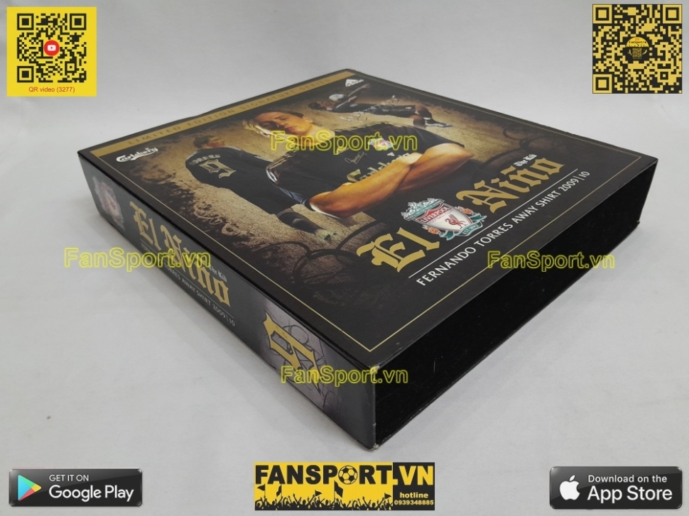 Box Torres Liverpool 2009-2010 away shirt signed limited E85670 Adidas