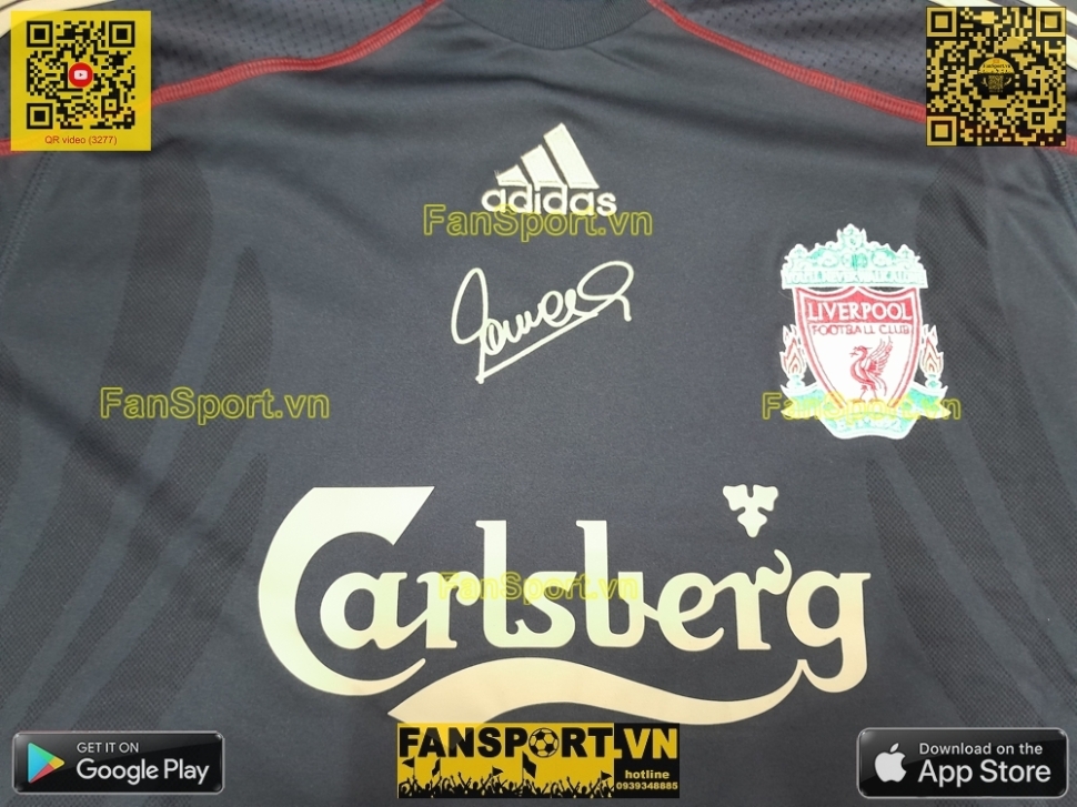 Box Torres Liverpool 2009-2010 away shirt signed limited E85670 Adidas