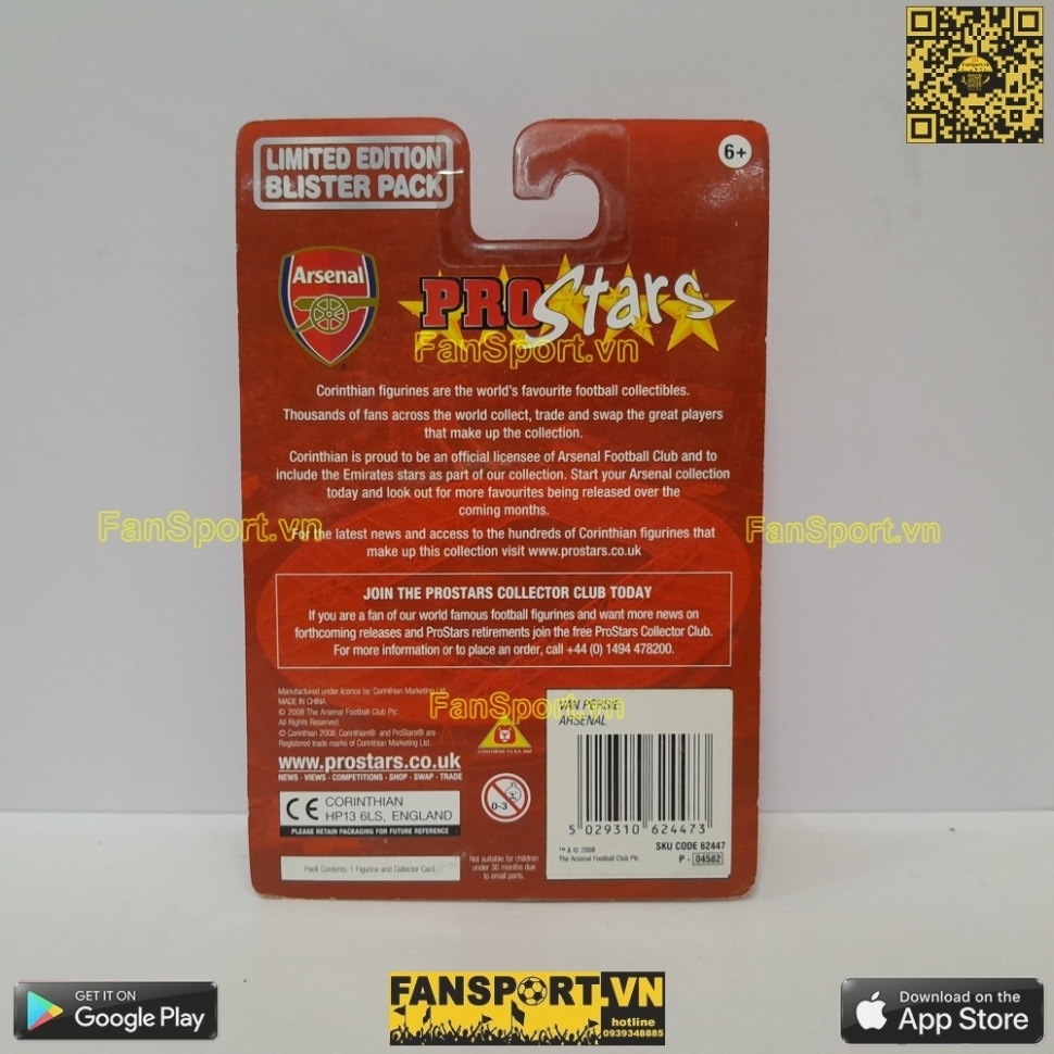 Tượng Persie 11 Arsenal 2008-2009-2010 home corinthian blister PRO1807