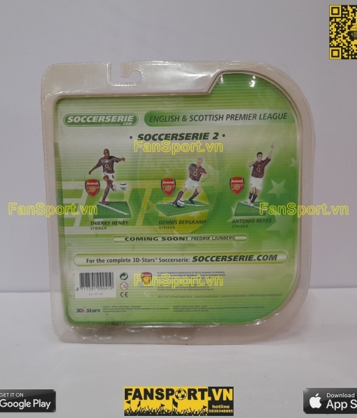 Tượng Denis Bergkamp 10 Arsenal 2005-2006 home soccerserie blister