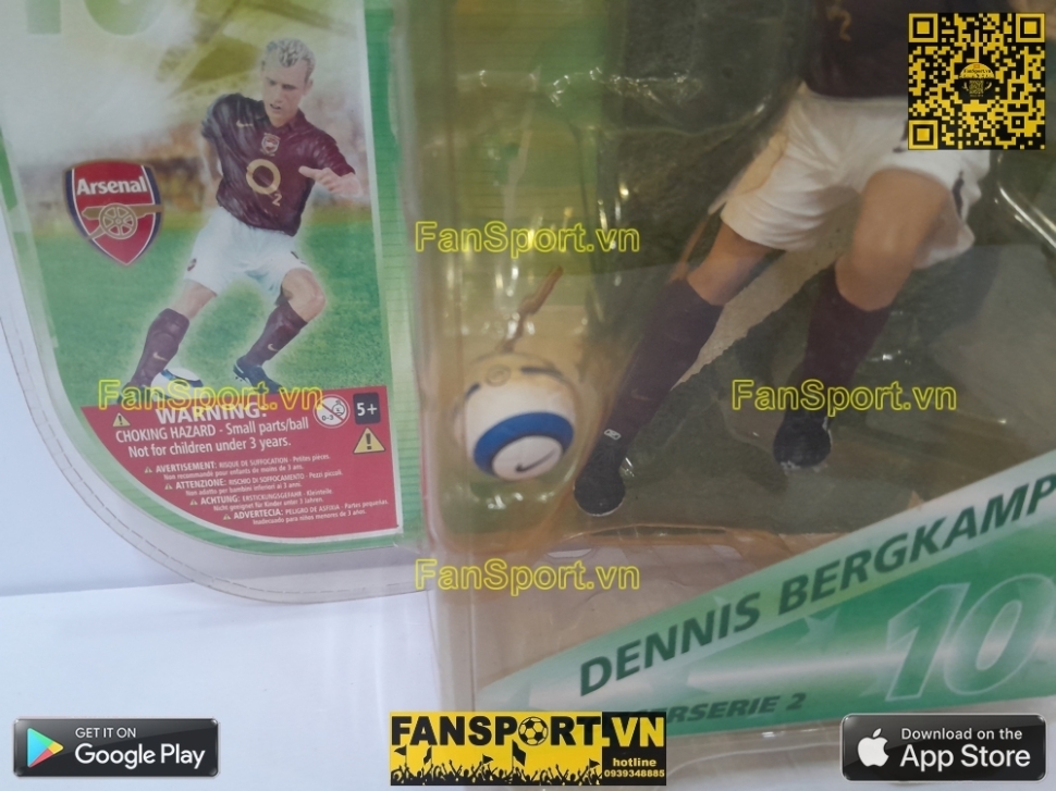 Tượng Denis Bergkamp 10 Arsenal 2005-2006 home soccerserie blister