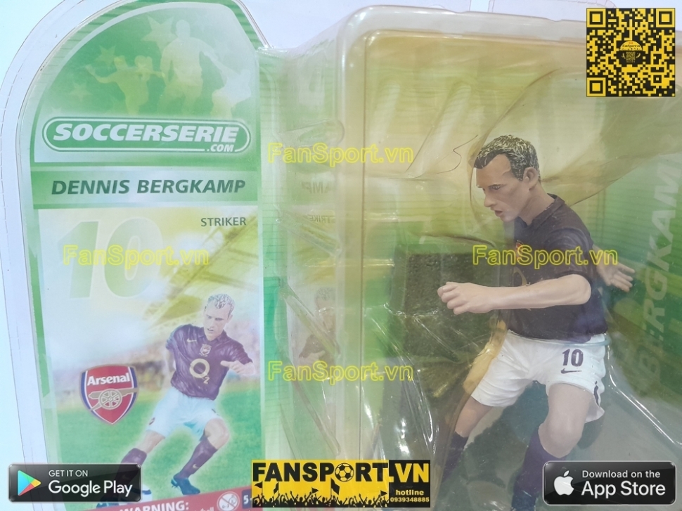 Tượng Denis Bergkamp 10 Arsenal 2005-2006 home soccerserie blister