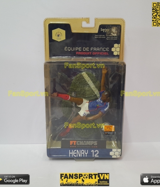 Tượng Henry 12 France 2006-2007 home FT Champs Series 4-4-2 pháp