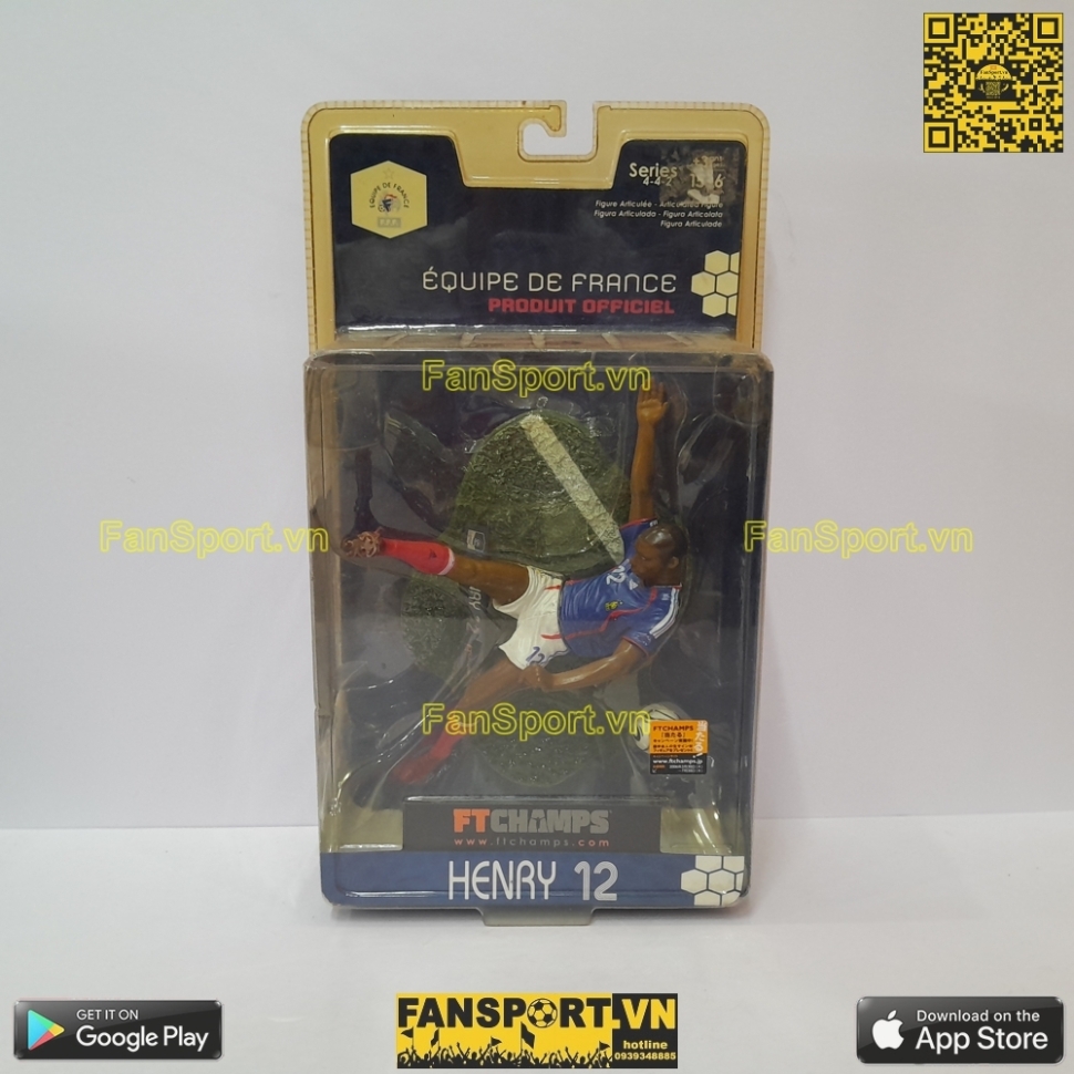 Tượng Henry 12 France 2006-2007 home FT Champs Series 4-4-2 pháp