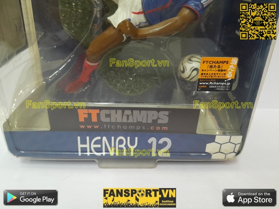 Tượng Henry 12 France 2006-2007 home FT Champs Series 4-4-2 pháp