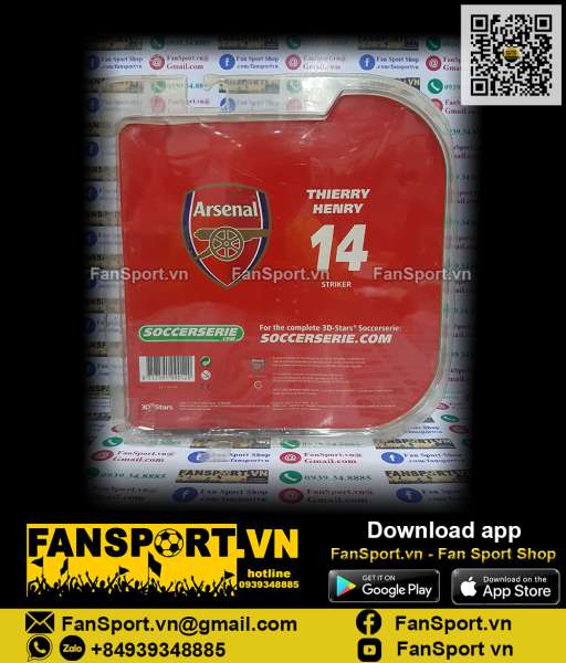 Tượng Thierry Henry 14 Arsenal 2006-2007-2008 home soccerserie blister