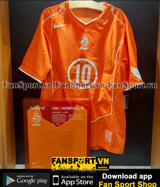 Box áo Nistelrooy Netherlands 2004 2005 2006 home limited shirt jersey