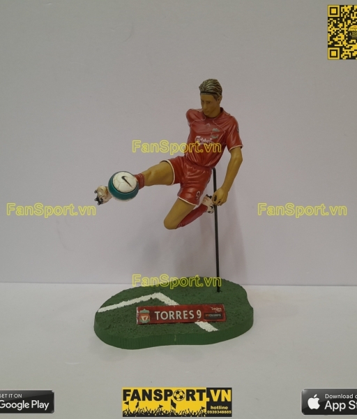Tượng Fernando Torres 9 Liverpool 2006 2007 2008 home FT Champs 15cm