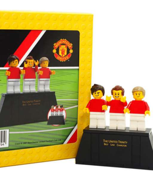 Lego Trinity Manchester United George Best Bobby Charlton Dennis Law