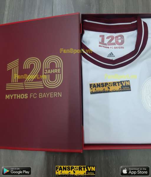 Box áo Bayern Munich 120th year Anniversary 2020 shirt FP7616 Adidas
