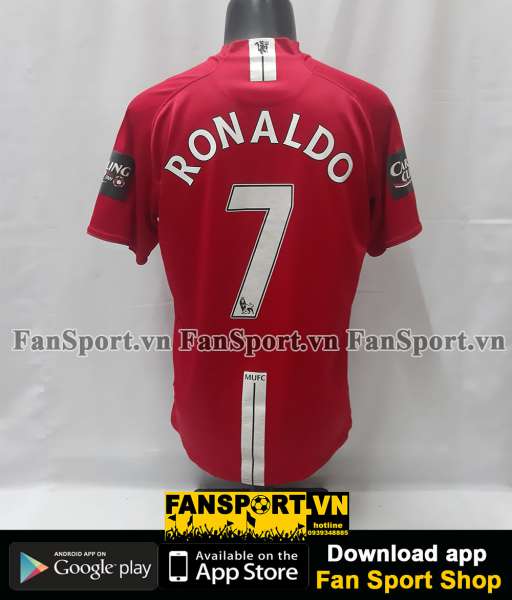 Áo Ronaldo 7 Manchester United League Cup Final 2009 home shirt 2008