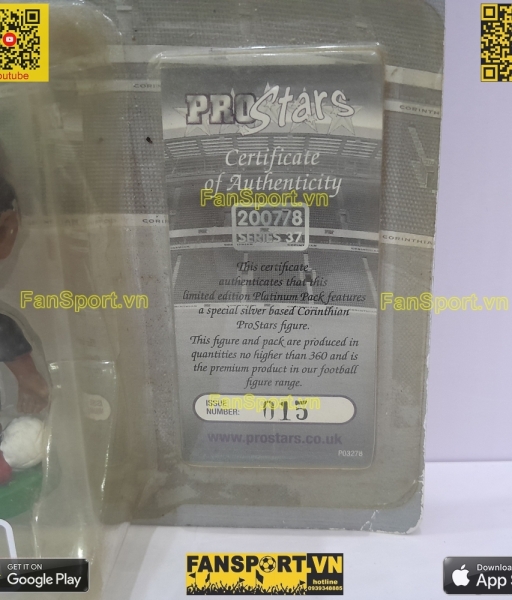 Tượng Evra 3 Manchester United 2007 2008 corinthian PRO1648 platinum