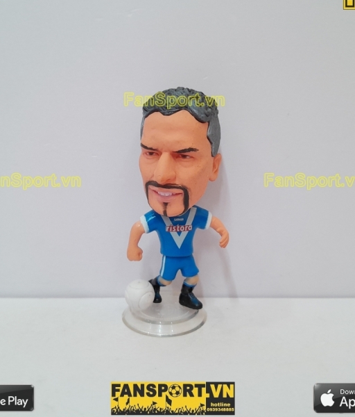 Tượng Roberto Baggio 10 Brescia 2000-2001 home blue kodoto ball