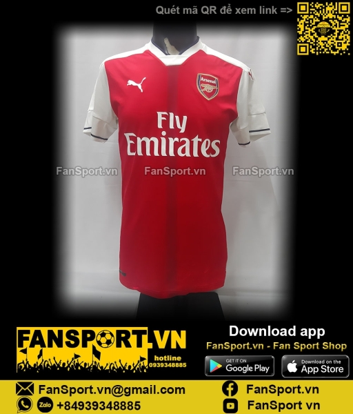 Áo đấu Arsenal 2016-2017 home shirt jersey red 749712 Puma bóng đá