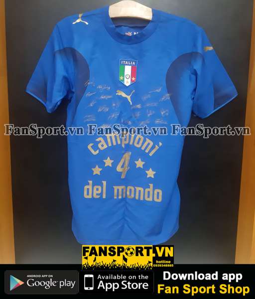 Áo Italy Campioni del mondo World Cup 2006 home shirt 2007 2008 jersey