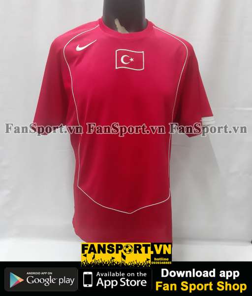 Áo đấu Thổ Nhĩ Kỳ Turkey 2004 2005 2006 home shirt jersey red