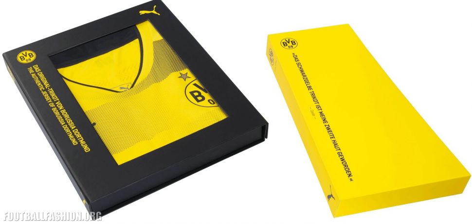 Box áo Dortmund 2017 2018 home authentic Puma shirt jersey yellow