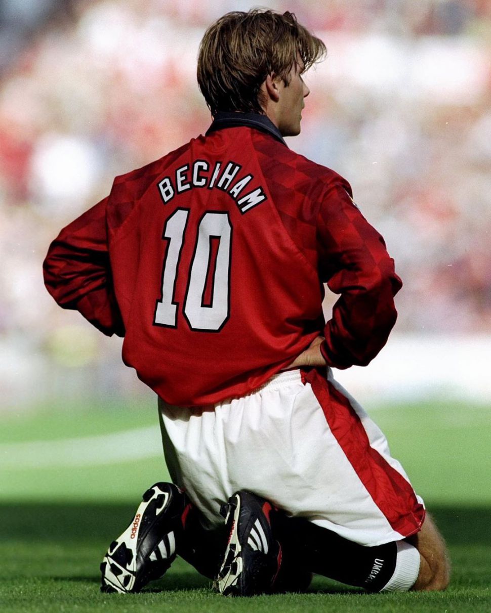 Áo đấu Beckham 10 Manchester United 1996-1997 home shirt jersey Umbro