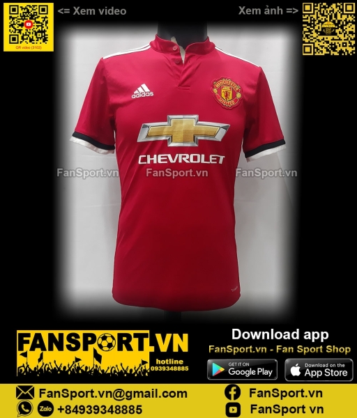 Áo đấu Manchester United 2017-2018 home shirt jersey Adidas BS1214